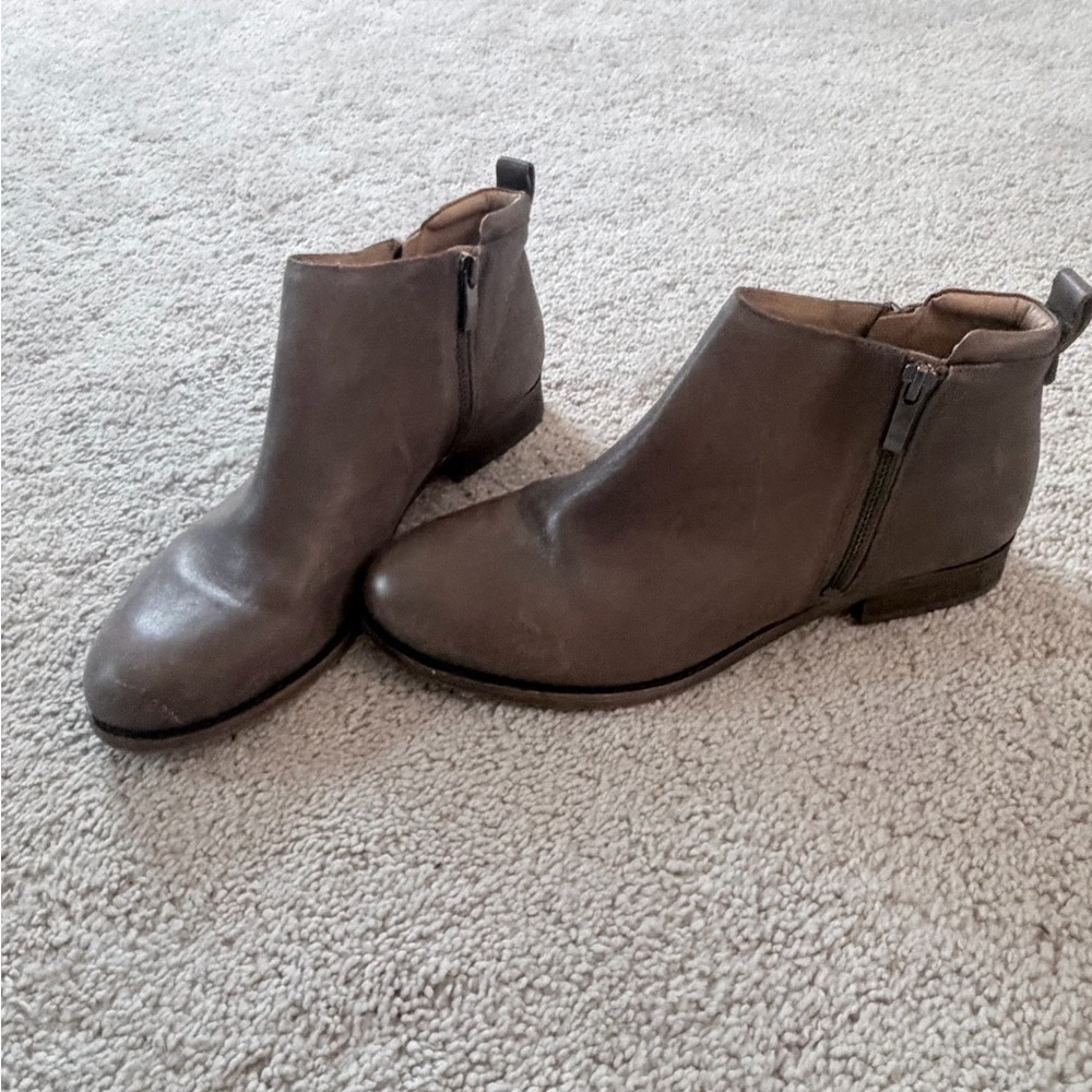 Franco Sarto Taupe Ankle Booties
